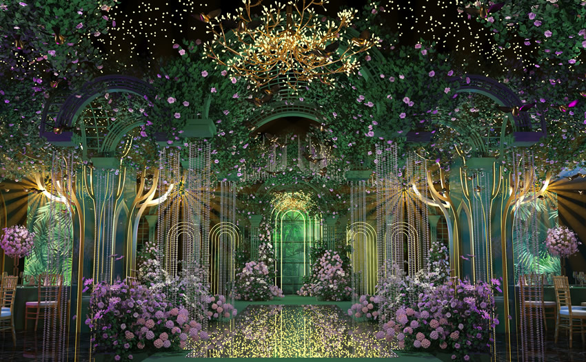 大通奇妙森林婚礼堂效果展示